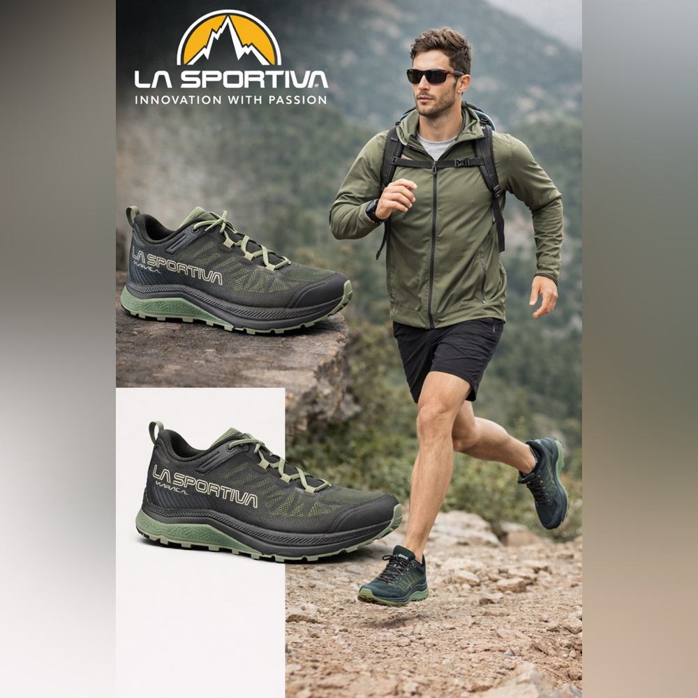La Sportiva Men's Olive Green Trail Running Shoes